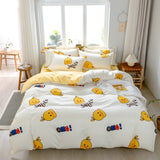 A three-piece quilt cover