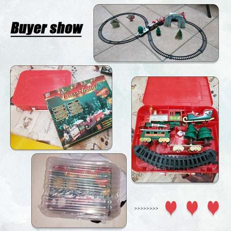 Christmas Electric Rail Car Train Toy Children's Electric Toy Railway Train Set