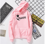 Long sleeve printed hooded sweatshirt