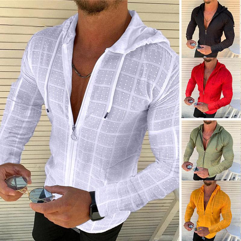 Langærmet slim T-shirt