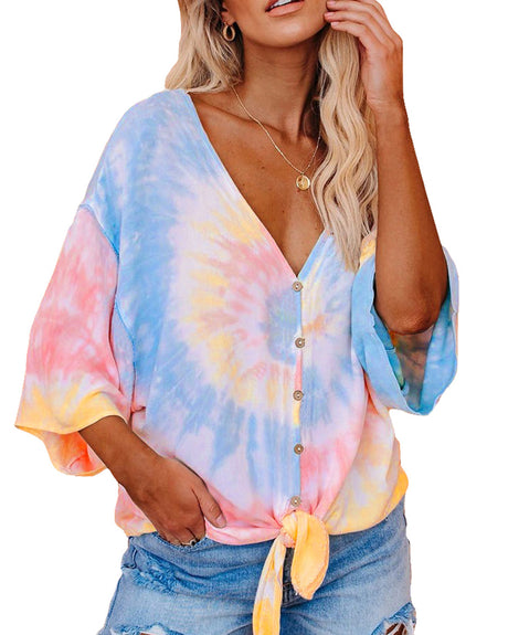 Tie-dye print T-shirt