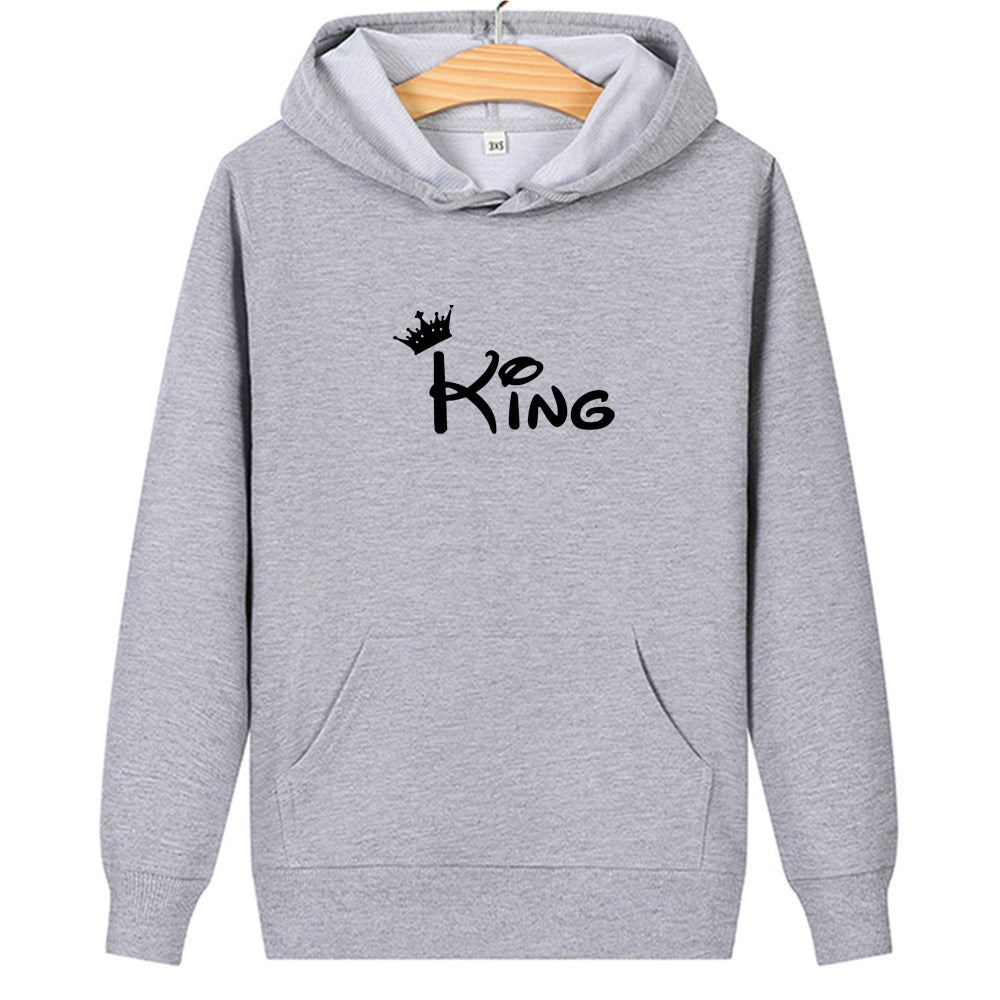 Long sleeve printed hooded sweatshirt