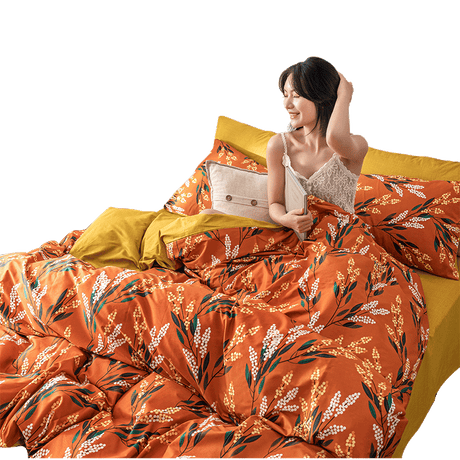 Four-Piece Cotton Bedding, Cotton Bed Linen, Three-Piece Quilt Cover For Dormitory Summer