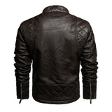 Autumn And Winter Leather Motorcycle Jacket Men Plus Velvet To Keep Warm