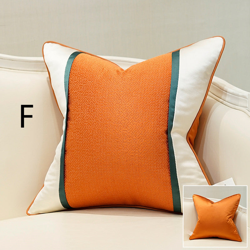 Cushion Queen Light Luxury Throw Pillow Model Room Living Room Sofa Cushion Bedside Bay Window Modern Pillow Case Backrest Waist Pillow