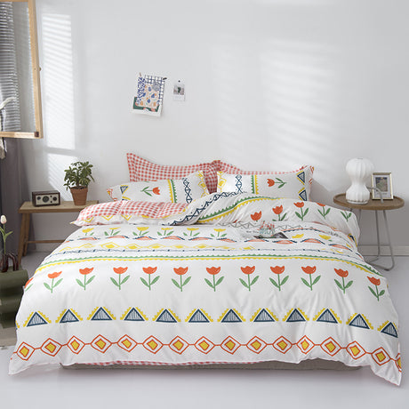 Home Textile Sheets Four-piece Quilt Cover Cover Apartment Dormitory Single