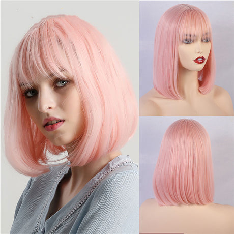 Gradient Golden Chemical Fiber Wig Headgear