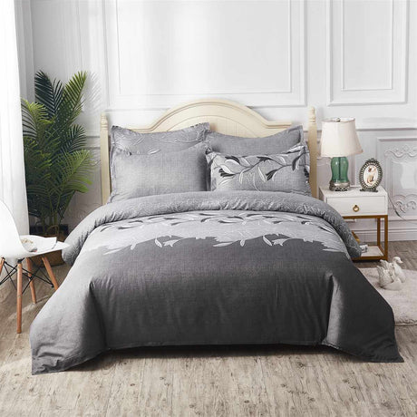Three piece embroidered printing quilt cover