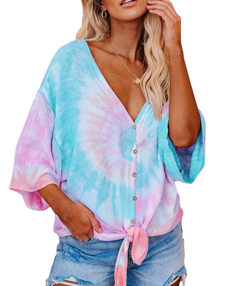 Tie-dye print T-shirt