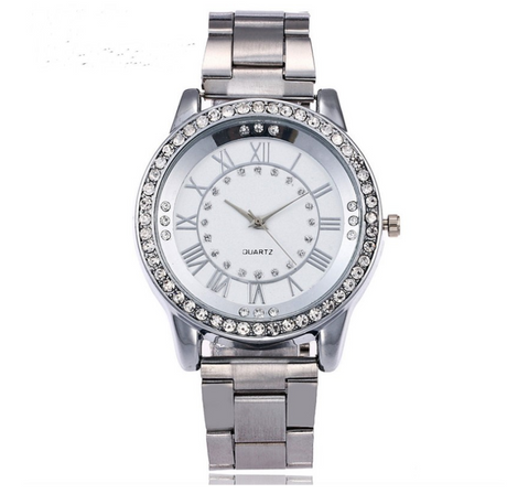 Vansvar Brand Rose Gold Watch Luxury Women Dress Rhinestone Quartz Watch Casual Women Stainless Steel Wristwatches Female Clock