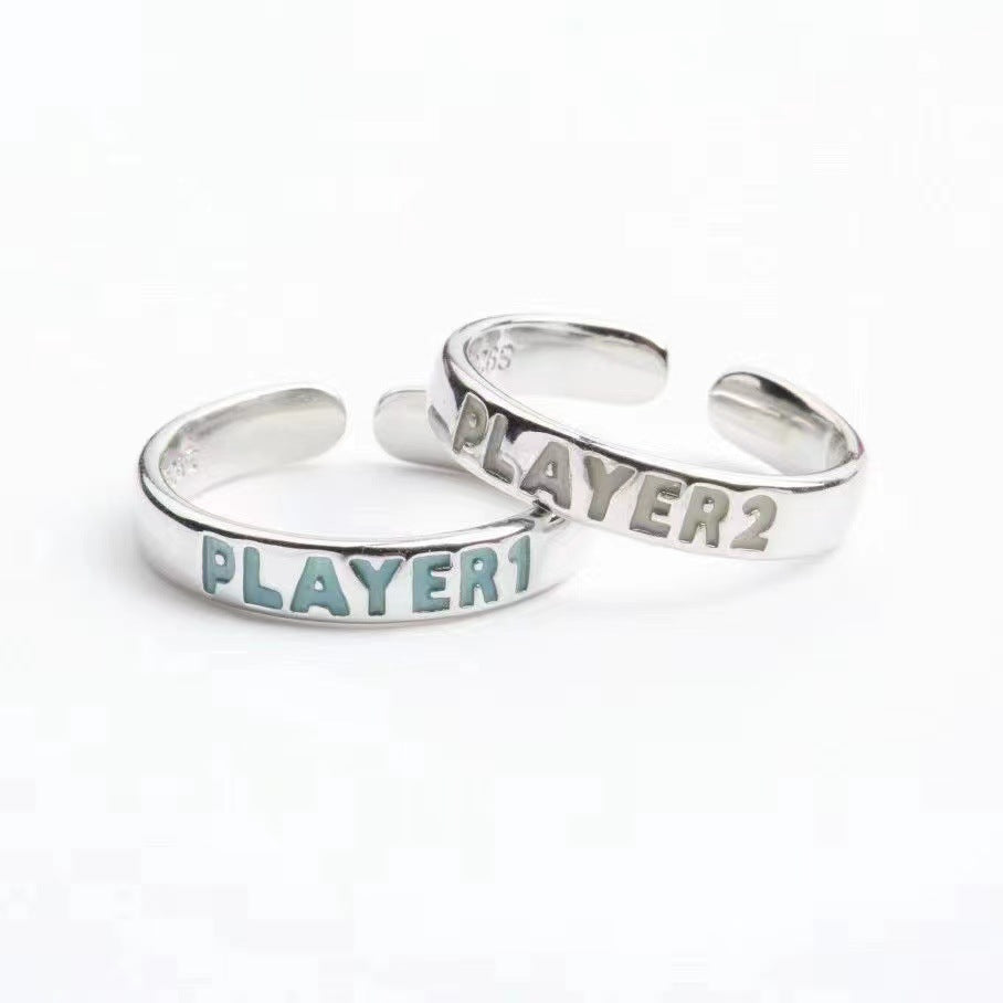 PLAYER Couple Men And Women Luminous Ring