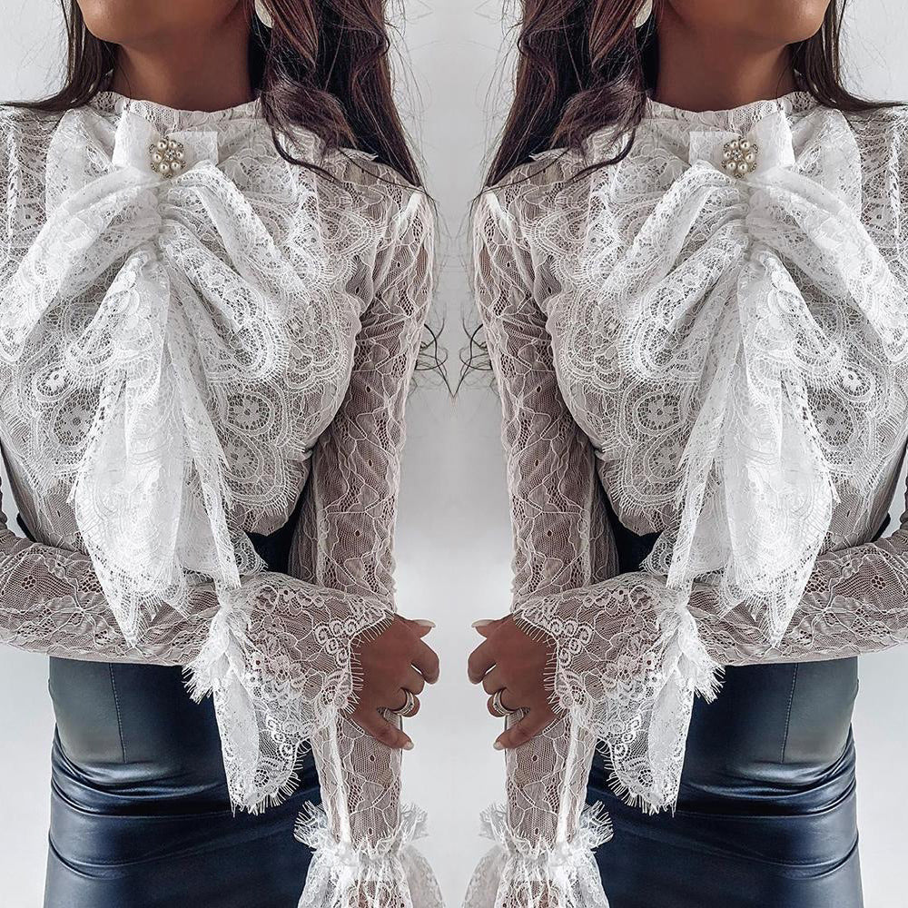 Tight lace long sleeve top
