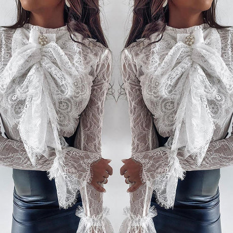 Tight lace long sleeve top