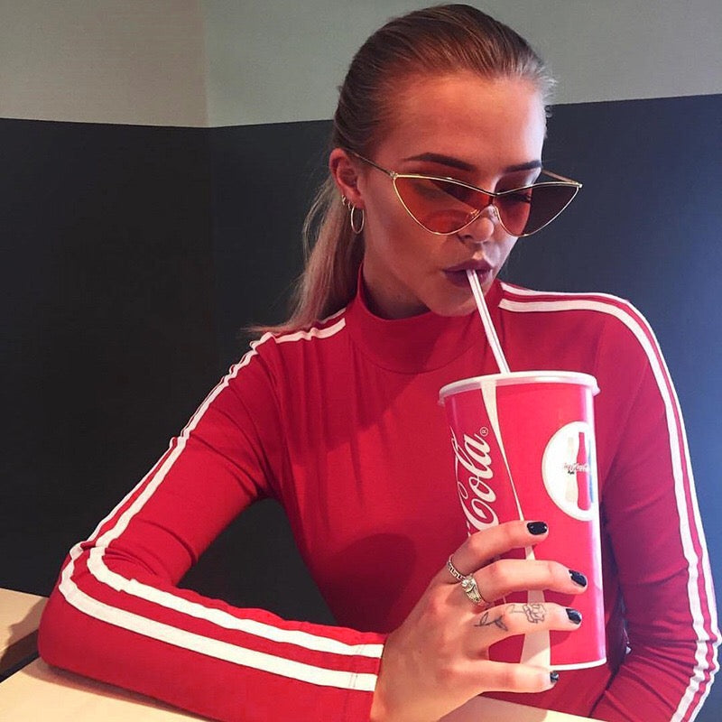 Langærmet sweater med bogstavtryk