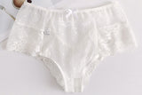 High-waist lace-up panties