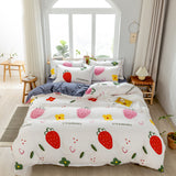 A three-piece quilt cover