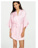 Summer Champagne Chinese Bride Wedding Robe Satin Sleepwear