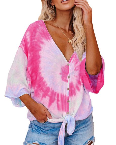 Tie-dye print T-shirt
