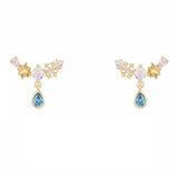 Zircon earrings temperament star earrings