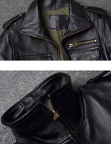 Autumn And Winter Workwear Leather Jacket For Men