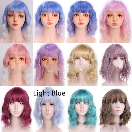 Women's Chemical Fiber High Temperature Silk Short Twist Braid Headgear
