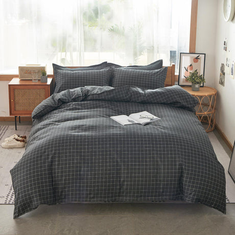 Brushed Four-piece Aloe Vera Cotton Bed Sheet Quilt Cover