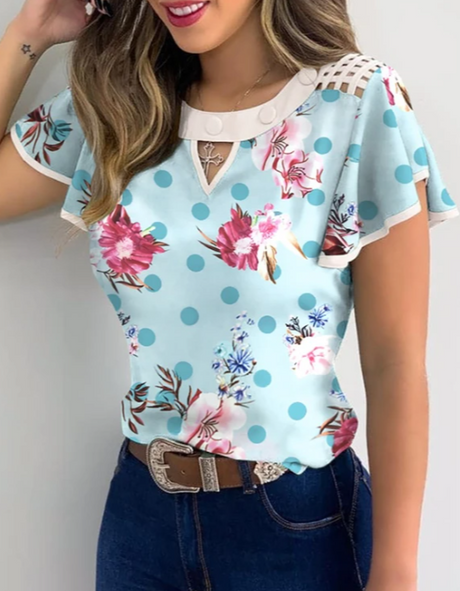 Very beautiful elegant summer blouse