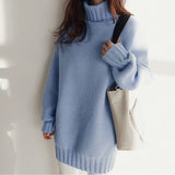 Langærmet pullover strikket top