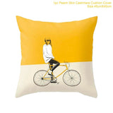 Home Car Sofa Simple Fashion Print Pillow Cover
