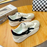 Women's Breathable Casual Flat White Shoes