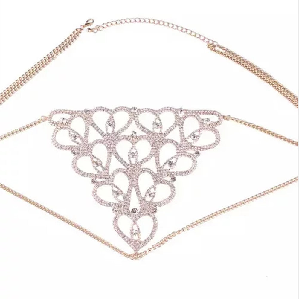 Full Heart Shape Rhinestone Underpants