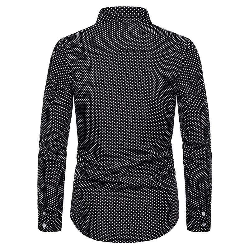 Dot casual long sleeve shirt