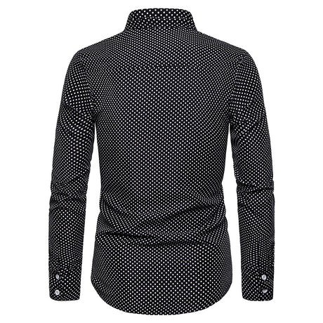 Dot casual long sleeve shirt