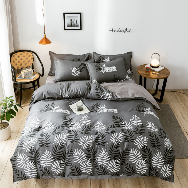A three-piece quilt cover