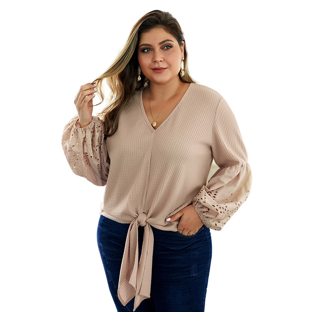 Knitted long sleeve cardigan