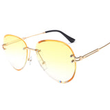 foreign trade rimless Sunglasses