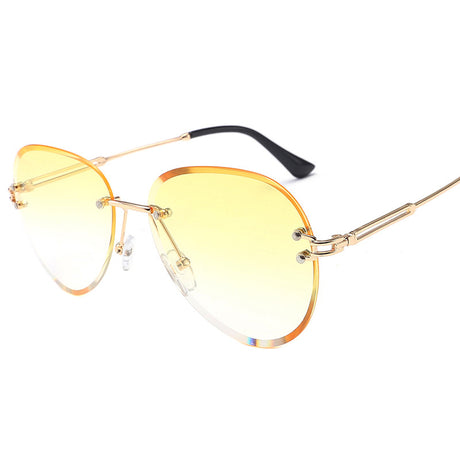 foreign trade rimless Sunglasses