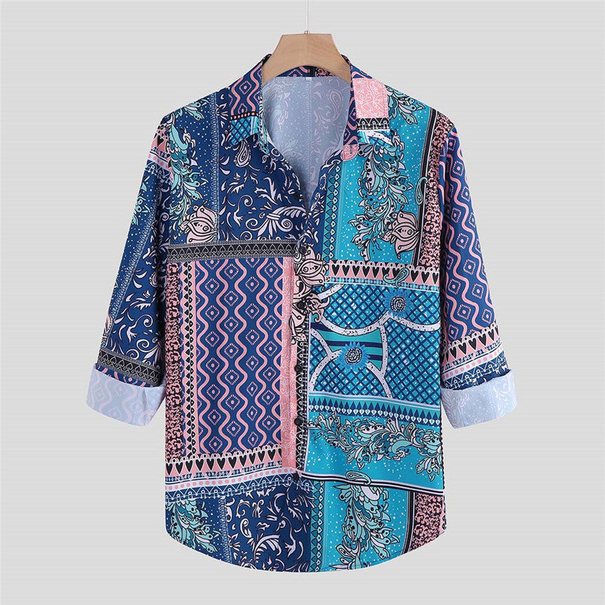 Printed long sleeve shirt