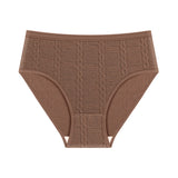 Women's Fashion Solid Colour Jacquard Panties