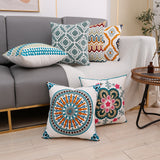 Towel Embroidery Words Pillow Cover Sofa Waist Rest