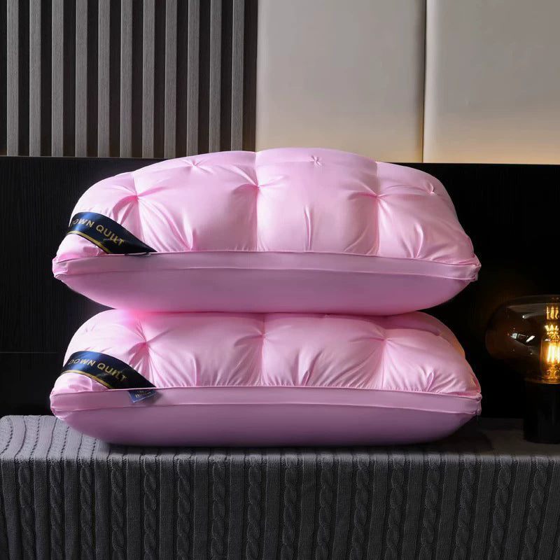 Pillow Twisted Flower Bread Pillow Cervical Support Feather Velvet