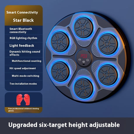 Music Boxing Machine Household With RGB Light Bluetooth Adults Mode Speed Adjustable For Indoor Kickboxing Karate Fitness Home