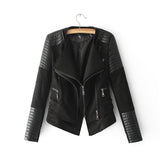 Spliced Faux Leather Suede Jacket Women Black Moto Coat Punk Camel Suede jaquetas couro Casaco chaquetas PU Slim Jacket