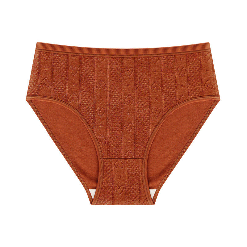 Women's Fashion Solid Colour Jacquard Panties
