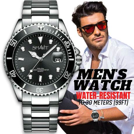Men's Watch Relojes De Hombre Stainless Steel Quartz Luminous Classic Watches