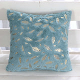 Sofa Plush Bronzing Cushion Solid Color Pillow Bay Window Suitable