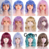 Women's Chemical Fiber High Temperature Silk Short Twist Braid Headgear