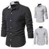 Dot casual long sleeve shirt