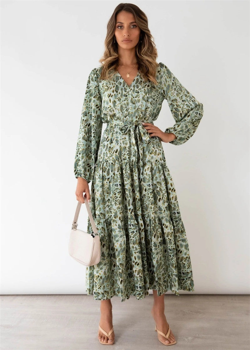 New Hot Sale Long Sleeve Long Dress
