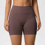Seamless Three-section Waist Fitness Shorts Women's High Top Sports Yoga Shorts